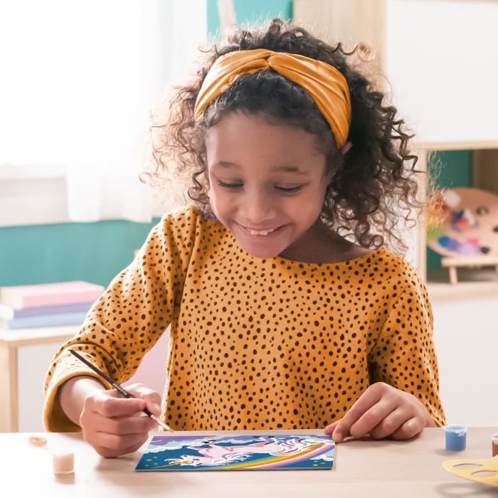 CreArt Kids 18x24cm Licorne Néon, Kit de peinture par numéros Numéro d'Art, Des 7 ans, 25904, Ravensburger