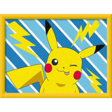 CreArt Kids 18x24cm Pikachu Éclair, Kit de peinture par numéros Numéro d'Art, Des 7 ans, 25905, Ravensburger