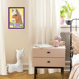 CreArt Kids 18x24cm Cheval fleuri, Kit de peinture par numéros Numéro d'Art, Des 7 ans, 25906, Ravensburger
