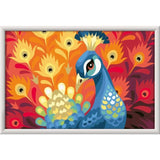 CreArt Kids 31x21cm Paon, Kit de peinture par numéros Numéro d'Art, Des 9 ans, 25907, Ravensburger
