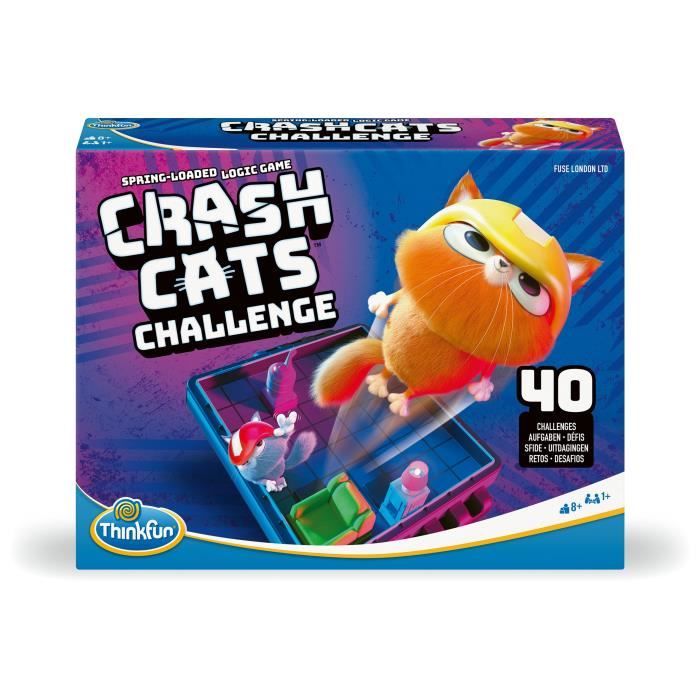 Crash Cats - Jeu de société - des 8 ans - 40 défis et 4 niveaux - Ravensburger