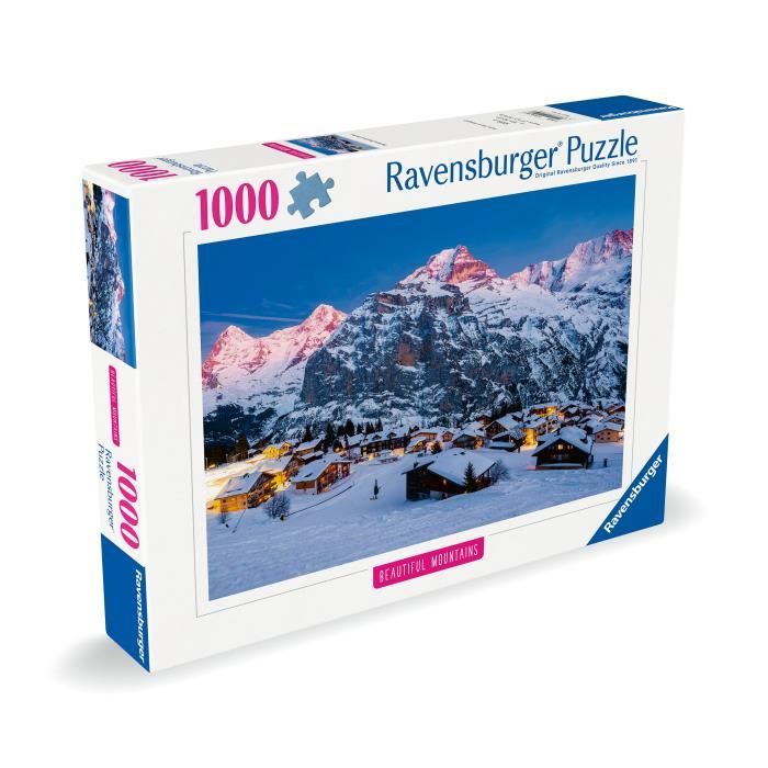 Puzzle 1000 pieces L‘Oberland bernois, Mürren (Highlights), Adultes & enfants, Des 14 ans, Puzzle de qualité supérieure, 12000254, R