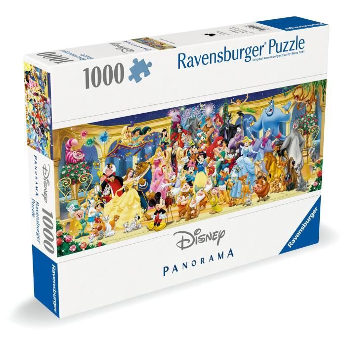 Puzzle 1000 pieces photo de groupe Disney, Panorama, Adultes et enfants des 14 ans, 12000444, Ravensburger