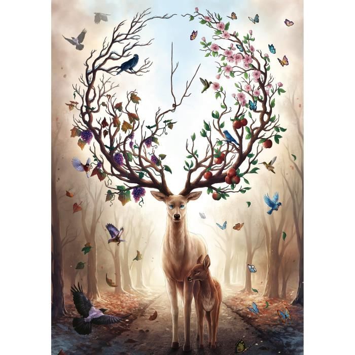 Puzzle 1000 pieces Cerf Fantaisie, Adultes et enfants dés 14 ans, Puzzle de qualité supérieure, 12000459, Ravensburger