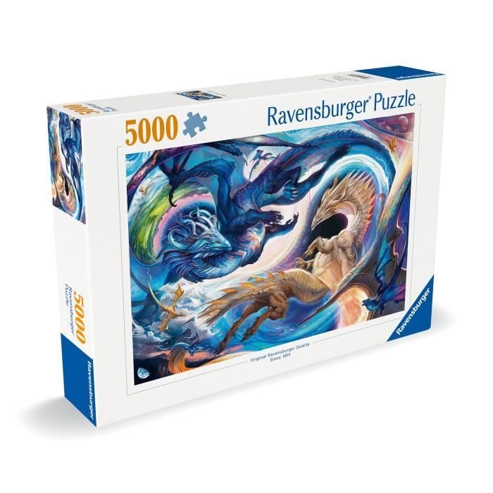 Puzzle 5000 pieces Dragon de jour et de nuit, Des 14 ans, Dragons, 12000813, Ravensburger