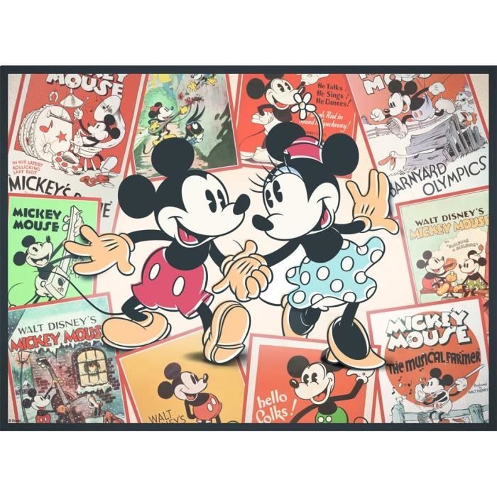 Puzzle 500 pieces Souvenirs de Mickey, Disney, Adultes et enfants, des 12 ans, 12000969, Nathan