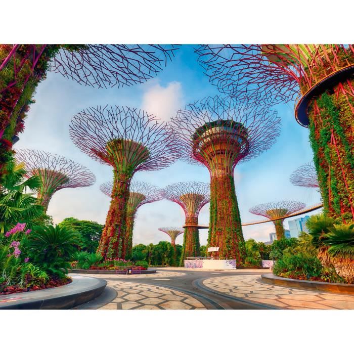 Puzzle 1500 pieces Jardin de la baie de Singapour, des 14 ans, Puzzle de qualité supérieure, Singapour, 12001396, Ravensburger