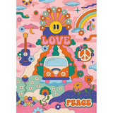 Puzzle 1000 pieces Hippie style / Cha cha Pop, des 14 ans, Puzzle de qualité supérieure, Collection Artiste, 12001443, Nathan