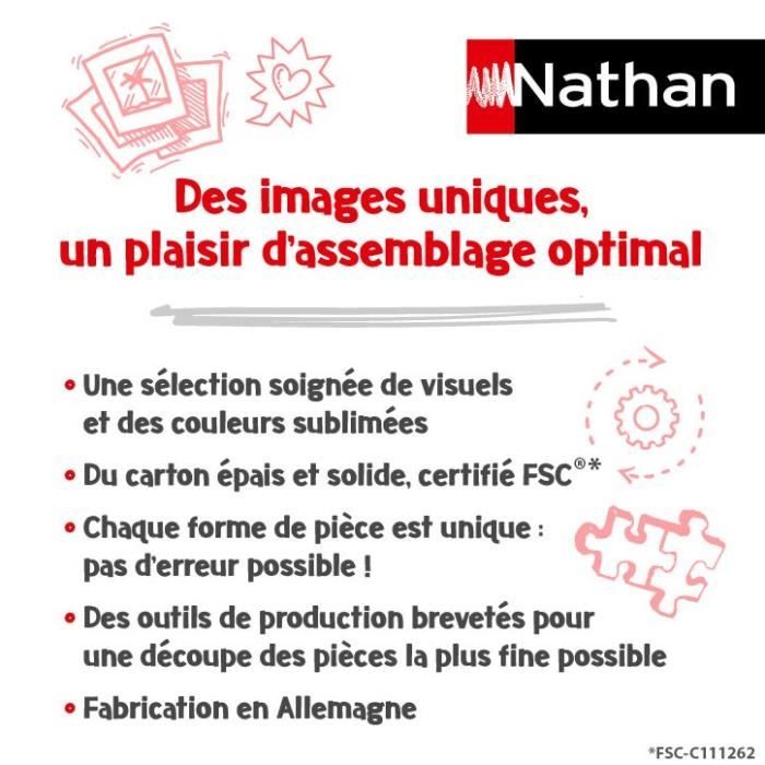 Puzzle 1000 pieces Hippie style / Cha cha Pop, des 14 ans, Puzzle de qualité supérieure, Collection Artiste, 12001443, Nathan