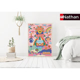 Puzzle 1000 pieces Hippie style / Cha cha Pop, des 14 ans, Puzzle de qualité supérieure, Collection Artiste, 12001443, Nathan