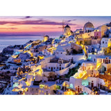 Puzzle 1500 pieces Coucher de soleil sur Santorin, Adultes et enfants des 14 ans, Collection Évasion, 12001532, Nathan