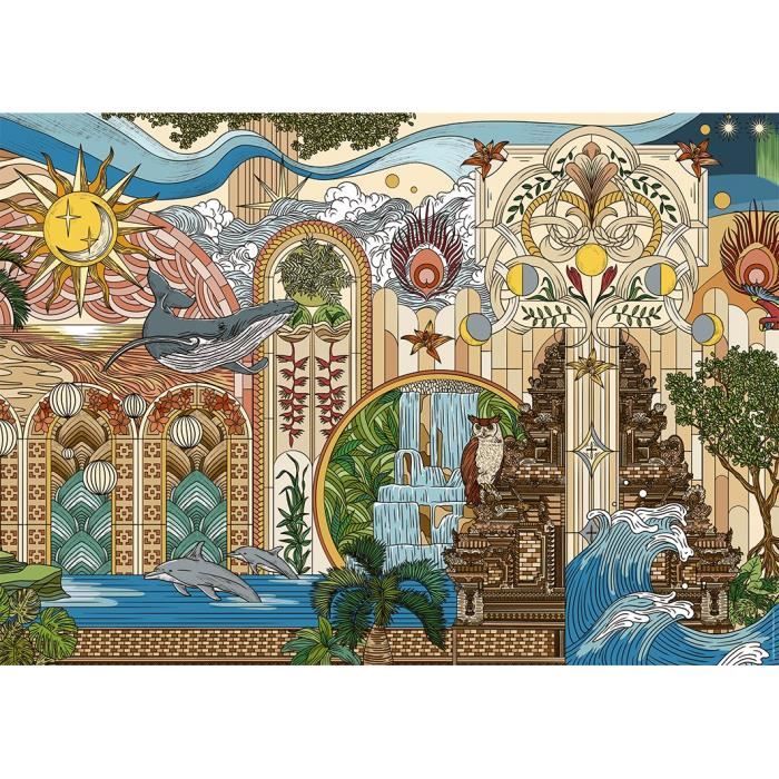 Puzzle 1500 pieces Le jardin des reves, des 14 ans, Puzzle de qualité supérieure, Collection Artiste, 12001612, Nathan