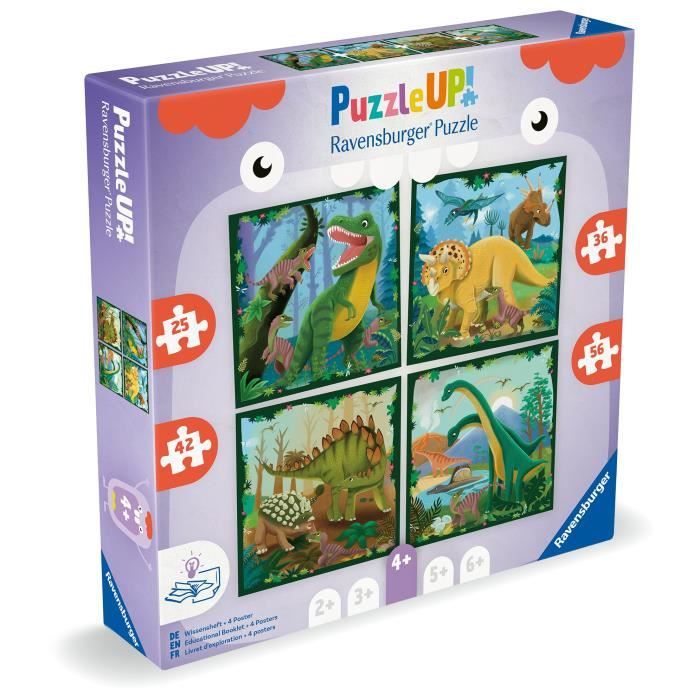 Puzzle Enfant, Puzzle UP!, Les dinosaures, des 4 ans, 12004003, Ravensburger