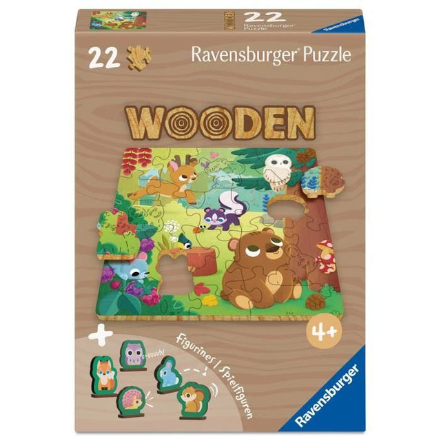 Animaux de la foret - Puzzle bois 22 pieces - des 4 ans - Ravensburger