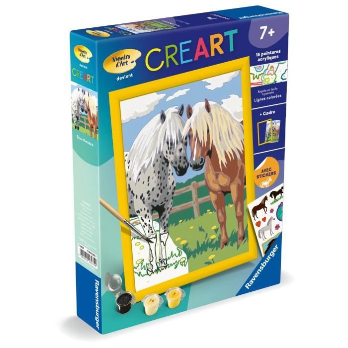CreArt Kids  18x24cm  Duo chevaux