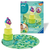Ravensburger play+, Tasses a empiler - Petit oiseau , 0-12 mois, Premier âge, bébé