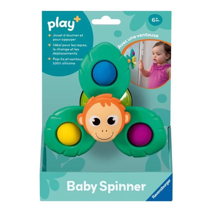 Ravensburger play+, Baby Spinner - Orang-outan , 6-36 mois, Premier âge, bébé