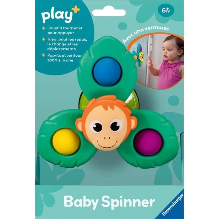 Ravensburger play+, Baby Spinner - Orang-outan , 6-36 mois, Premier ‚ge, bÈbÈ