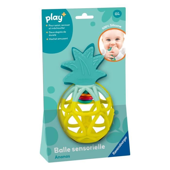 Ravensburger play+, Balle sensorielle - Ananas, 6-36 mois, Premier ‚ge, bÈbÈ