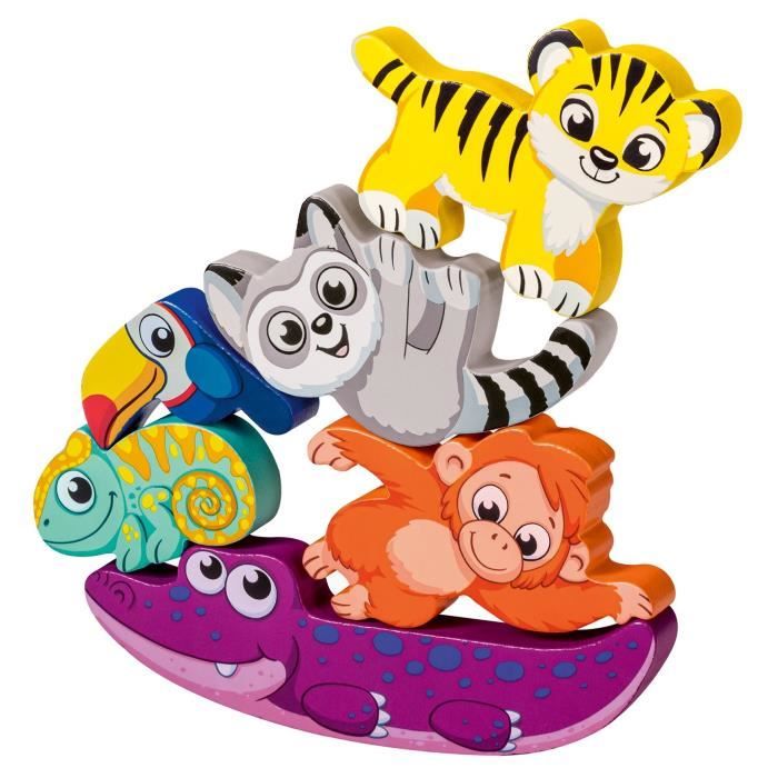 Ravensburger play+, Puzzle en bois sensoriel et aimantÈ - Dans la jungle , 6-36 mois, Premier ‚ge, bÈbÈ