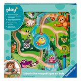 Ravensburger play+, Labyrinthe magnÈtique en bois - Dans la jungle , 6-36 mois, Premier ‚ge, bÈbÈ