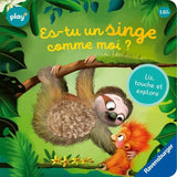 Ravensburger play+, Es-tu un singe comme moi? , Livre, Premier âge, bébé