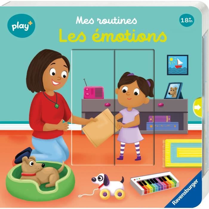 Ravensburger play+, Mes routines - Les émotions, Livre, Premier âge, bébé