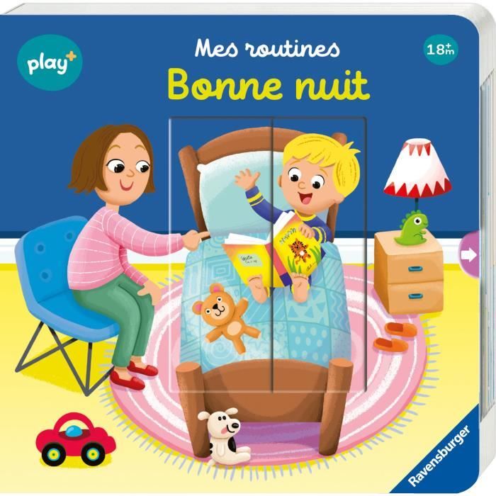 Ravensburger play+, Mes routines - Bonne nuit , Livre, Premier âge, bébé