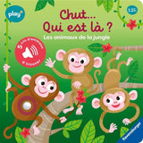 Ravensburger play+, Chut...qui est la ? Les animaux de la jungle, Livre, Premier ‚ge, bÈbÈ