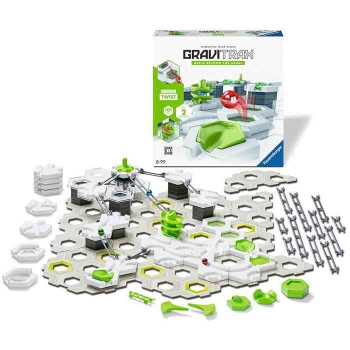 Gravitrax Starter Set Twist 101 pieces, Circuit de billes, Jeu de construction créatif, Des 8 ans, 22576, Ravensburger