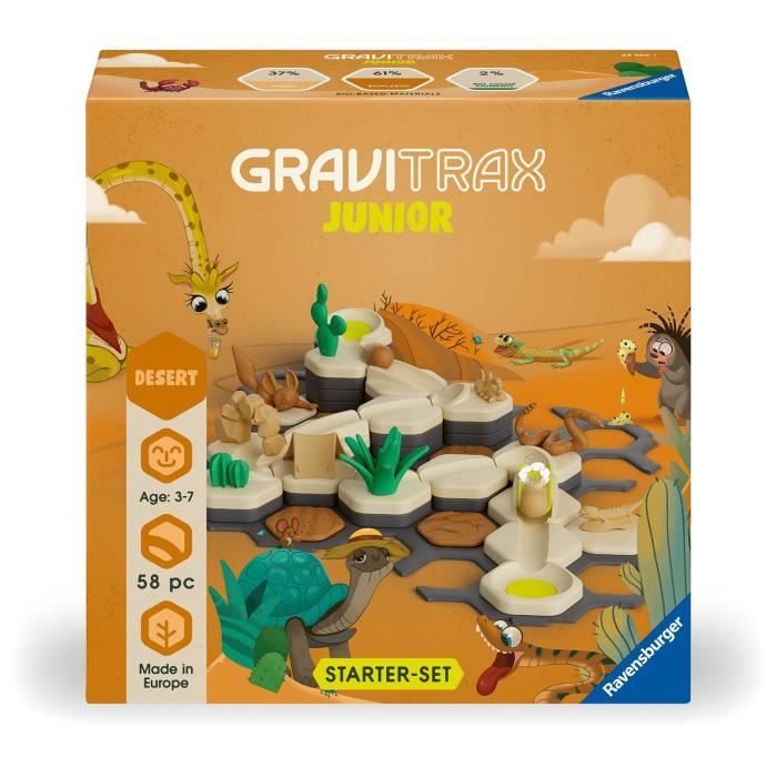 GraviTrax Junior - RAVENSBURGER - Starter Set S Desert - 59 pieces - Pour enfants de 3 ans et plus