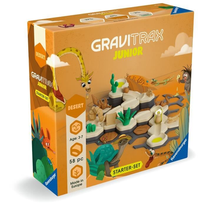 GraviTrax Junior - RAVENSBURGER - Starter Set S Desert - 59 pieces - Pour enfants de 3 ans et plus