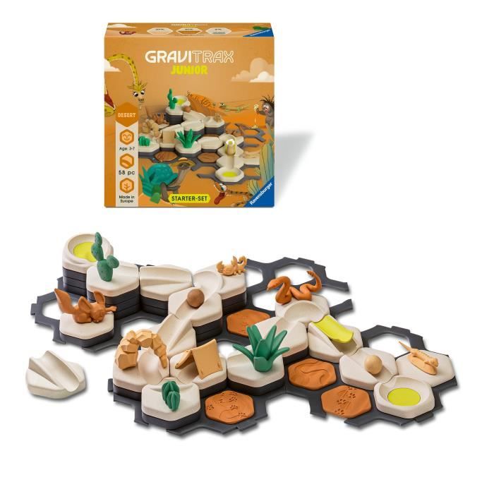 GraviTrax Junior - RAVENSBURGER - Starter Set S Desert - 59 pieces - Pour enfants de 3 ans et plus