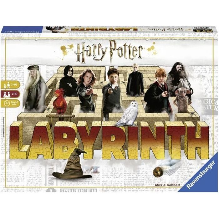 Labyrinthe Harry Potter, Jeu de société,  Chasse au trésor dans un labyrinthe en mouvement, Des 7 ans, Ravensburger