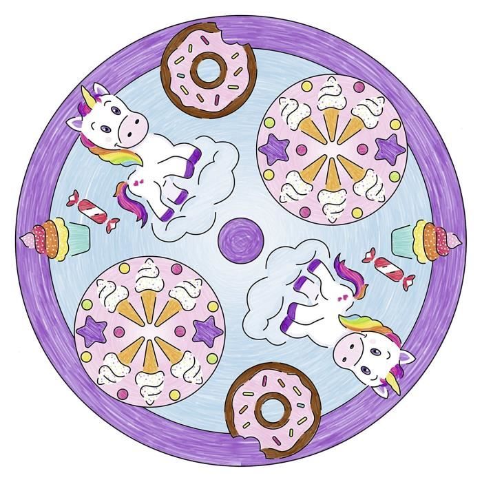 Ravensburger Mandala Design Licorne - Loisirs créatifs pour enfants des 6 ans