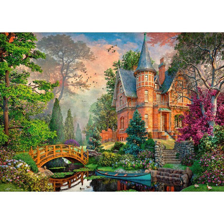 Ravensburger - Puzzle Adulte - Puzzle 1000 pieces - Manoir Terracotta - des 14 ans - Puzzle de qualité supérieure -12001717