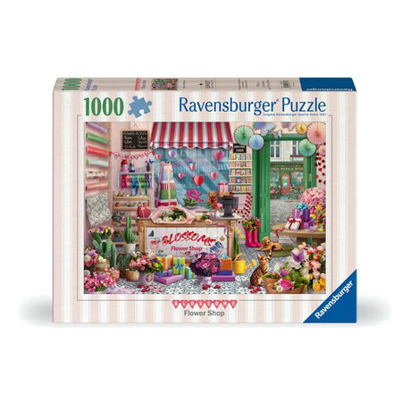 Ravensburger - Puzzle Adulte - Puzzle 1000 pieces - La boutique de fleurs -des 14 ans - Puzzle de qualité supérieure - 12001727
