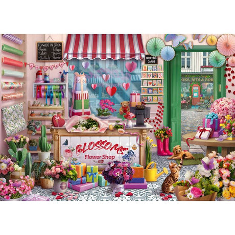 Ravensburger - Puzzle Adulte - Puzzle 1000 pieces - La boutique de fleurs -des 14 ans - Puzzle de qualité supérieure - 12001727