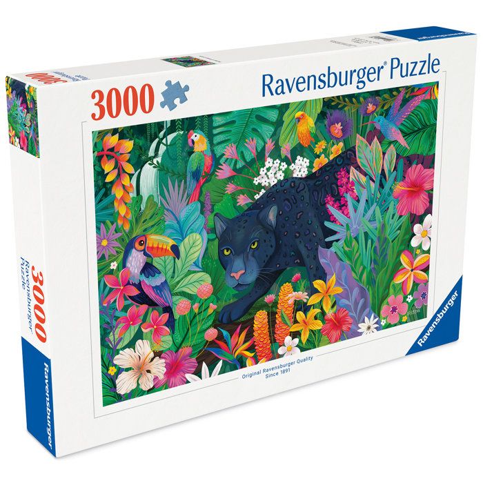 Ravensburger-Puzzle Adulte 3000 pieces-Panthere dans la jungle-des 14 ans-Puzzle de qualité supérieure fabriqué en Europe-12001748