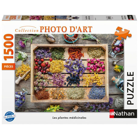 Nathan - Puzzle 1500 pieces - Les plantes médicinales -des 14 ans - Encastrement parfait - Collection Photo d'art - 12001818