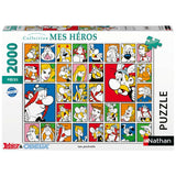 Nathan - Puzzle 2000 pieces - Les portraits / Astérix -des 14 ans - Puzzle de qualité supérieure - Collection Mes Héros - 12001820