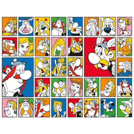 Nathan - Puzzle 2000 pieces - Les portraits / Astérix -des 14 ans - Puzzle de qualité supérieure - Collection Mes Héros - 12001820
