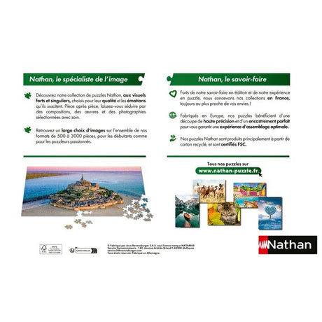 Nathan-Puzzle 3000 pieces Dans les rues de Paris-des 14 ans-Pz qualité supérieure-Encastrement parfait-Collection Nostalgie-12001870