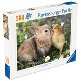 Ravensburger - Puzzle 500 pieces - Lapin et poussin (Collection bébés animaux) - des 12 ans - Puzzle de qualité supérieure-12001900