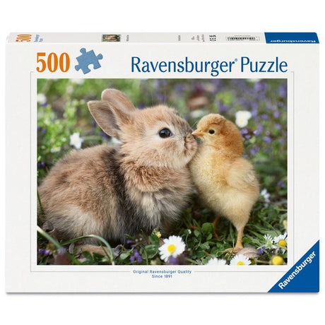 Ravensburger - Puzzle 500 pieces - Lapin et poussin (Collection bébés animaux) - des 12 ans - Puzzle de qualité supérieure-12001900