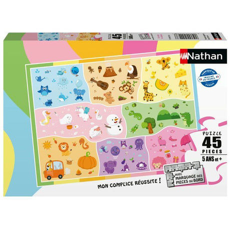 Nathan-Puzzle enfants 45 pieces-Un monde de couleurs-des 5 ans-Puzzle de qualité supérieure-Carton épais et résistant-12004293