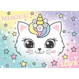 Nathan - Puzzle enfants 100 pieces - Chaton arc-en-ciel - des 6 ans -De qualité supérieure - Carton épais et résistant - 12004295