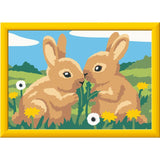 Ravensburger – CreArt Kids 13x18cm – Numéro d'Art – Lapins mignons – Kit de peinture par numéros – Des 7 ans – 12023216