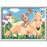 Ravensburger – CreArt Kids 18x24cm – Numéro d'Art – Cheval & Chien – Kit de peinture par numéros – Des 7 ans – 12023228