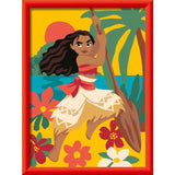 Ravensburger – CreArt Kids 18x24cm – Numéro d'Art – Vaiana – Disney – Kit de peinture par numéros – Des 7 ans – 12023229